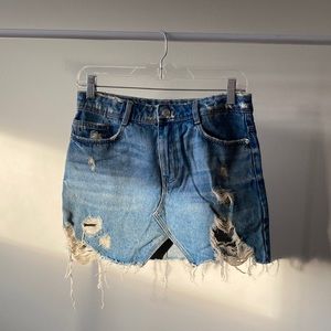 Zara Truf Denim Skirt Size Small